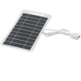 Mini-USB-Solarpanel, tragbar, 5 V, 6 W, hocheffizientes Polysilizium-Solarmodul-Ladegerät mit USB-Ausgang für Handy, Powerbank, Kamera, Ventilator, Camping-Laterne