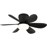GLOBO Deckenventilator 51 cm Schwarz
