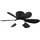 GLOBO Deckenventilator 51 cm Schwarz