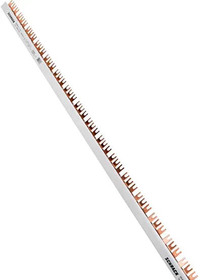 Schrack Gabelverschienung 3-polig ausbrechbar, 10mm2, L1/L2/L3, 1m (BSA90113--)