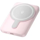 Vention FHSP0, 5000 mAh, Magnetisch Kabellos (USB-C+C+Kabellos) 20 W, Rosa