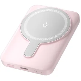 Vention FHSP0, 5000 mAh, Magnetisch Kabellos (USB-C+C+Kabellos) 20 W, Rosa