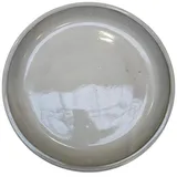 Teramico Blumentopfuntersetzer Pflanzteller 42 cm grau-weiß