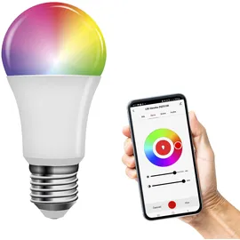 EMOS GoSmart A60 E27 - dimmbar, mehrfarbig & Weißtöne - 1050lm - sparsam, 11W 75W Glühbirne) - 20 000 Stunden - WiFi - Google Home und Alexa kompatibel