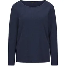GOLDNER Langarm Melange Jersey-Oberteil Blau 40