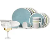 moritz Harmonie Melamin Geschirr-Set 16-tlg. für 4 Personen creme/beige