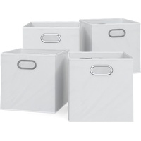 Vicco Faltbox weiß 30 x 30 cm 4er Set