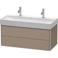 Duravit XSquare Waschtischunterbau wandhängend 2 Schubkästen, Leinen