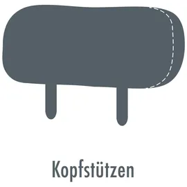 die planbar Ecksofa DIE PLANBAR "Ottomane MP-IN14007 L-Form, Breite 306 cm", grau, B:306cm H:84cm T:197cm, 100% Polyester, Sofas, Ecksofa, wahlweise mit Bettfunktion und verstellbaren Kopfstützen, in Cord