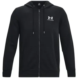 Under Armour Essential Fleece Kapuzenjacke Herren Black/White S