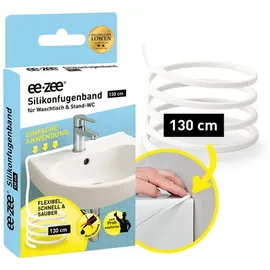 DS PRODUKTE Silikonfugenband für Waschtisch und Waschbecken 130 cm