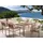 Beliani Gartenstuhl 6er Set 56 x 53 x 86 cm hellbraun/silber