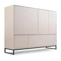agmat-furniture Genua 160 x 120 x 45 cm Beige / Weiß