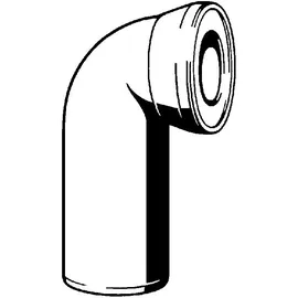 Viega WC-Anschlussbogen 3811 90 Grad, DN 100, weiss