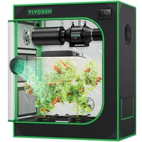VIVOSUN S3018 Growzelt 75x45x90cm Growbox Gewächshaus Growtent GrowschrankIndoor