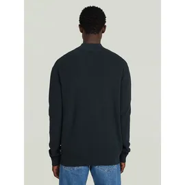 G-Star Structured Half Zip Knit Blau L