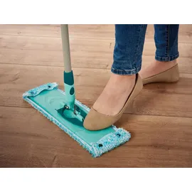 Leifheit 2er Set Wischbezug CLEAN TWIST M super soft 33 cm für Parkett, | Holzböden
