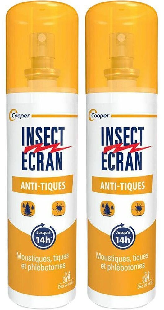 INSECT ECRAN Anti-tiques Spray 100 ml 2x100 ml liquide