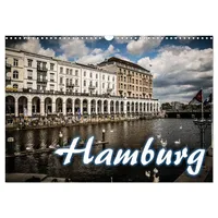 Calvendo Hamburg (Wandkalender 2026 DIN A3 quer), CALVENDO Monatskalender