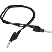 McPower Messleitung 1mm2, PVC, 2x 4mm Bananenstecker, 150cm, schwarz
