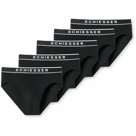 SCHIESSER 5 PACK Slips schwarz M
