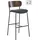 Möbel Kraft Barhocker 2er-Set 45,5 x 93,5 cm Schwarz