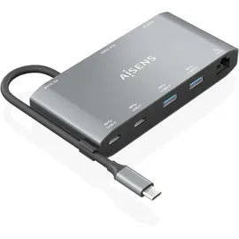 AISENS ASUC-8P010-GR USB-Hub, Grau, 1 Stück