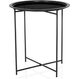 hjh living ALLRUND Schwarz Metall 45,0 x 45,0 x 52,0 cm