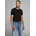 T-Shirt unifarben modisch schmal Baumwollmischung Rundhals schwarz S 48