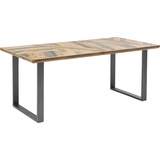 Kare Tisch Abstract Rohstahl 180x90