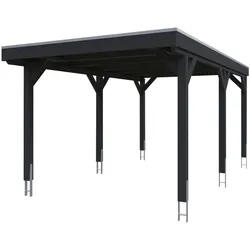 Einzelcarport SKANHOLZ "Grunewald", grau (anthrazit), H: 243cm, Carports