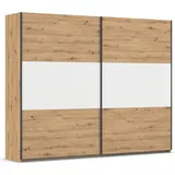 Rauch Schwebetürenschrank NEO 261 x 210 x 59 cm Weiß/Eiche Artisan