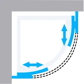 Aloni Komplette Duschkabine Komplettdusche Duschtempel Komplettkabine Eckdusche 80x80cm