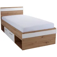 Roller Ondega Bett, Weiß, Eiche Artisan, 90x200 cm, in