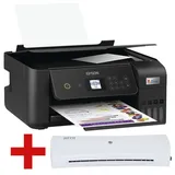 Epson Multifunktionsdrucker »EcoTank ET-2870« inkl. A4 Laminiergerät »OL-1710« schwarz, 37.5x17.9x34.7 cm