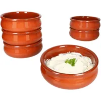 Mambocat 6x BERLIN Cazuela Schale bauchig Ø18,5cm Tonware Gr.L