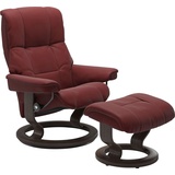 Stressless Relaxsessel STRESSLESS Mayfair Sessel Gr. Leder PALOMA, Classic Base Wenge, Relaxfunktion-Drehfunktion-PlusTMSystem-Gleitsystem, B/H/T: 75 cm x 99 cm x 73 cm, rot (cherry paloma) Lesesessel und Relaxsessel