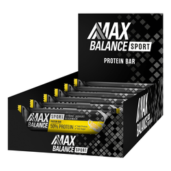 Maxbalance 50% Sport Proteinriegel Zitrone-Joghurt 45 g, 12er Pack