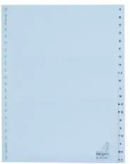 KANGARO A - Z Blanko Register DIN A4 Weiß 10-teilig PP (Polypropylen) 23 Löcher W420AZM