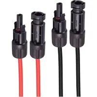 ShiverPeaks Shiverpeaks, Verlängerungskabel, -PV4 Verlängerung, 6mm2, 2er Set rot/schwarz,