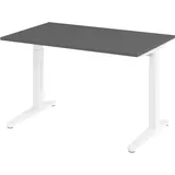 bümö Schreibtisch Serie-XB Graphit / Weiß