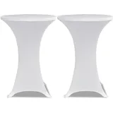 deluke Stehtischhusse AMAU Weiß Ø 70 cm 2er Set