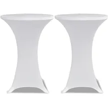 deluke Stehtischhusse AMAU Weiß Ø 70 cm 2er Set