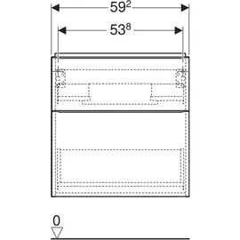 Geberit iCon 59,2x61,5x41,6cm, 2 L, sa hgl/Gr. sa ma