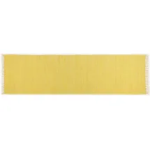 THEKO Happy Cotton Handwebteppich 70 x 250 cm Gelb