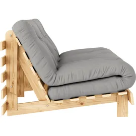 Karup Design Schlafsofa Roots 160 Schlafsofa, Gästebett, Sofa mit Futonmatratze«, (2 St.), Inkl. Futonmatratze, Liegefläche 160x200 cm, FSC® zertifizierte Kiefer grau