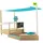 TP Toys Holzsandkasten Schiff Ahoy mit Dach blau