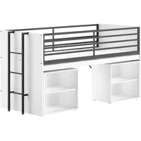 Vipack Stauraumbett Sam 90 x 200 cm Eiche weiß