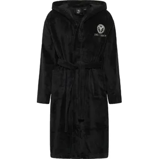 Carlo Colucci Kapuzen-Bademantel Como IN Schwarz | Gr.: L