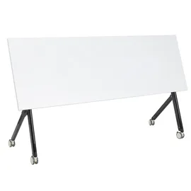 Beliani Zusammenklappbarer Schreibtisch BENDI in Weiß/Schwarz | Gr.: onesize